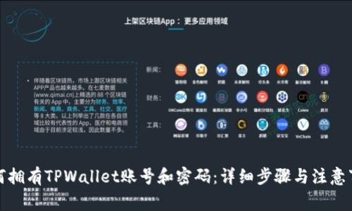 如何拥有TPWallet账号和密码：详细步骤与注意事项